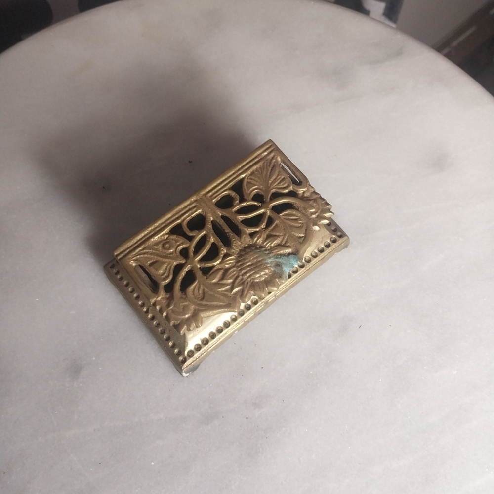 Elegant Gold Card Holder